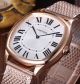 Fake Drive De Cartier Rosre Gold Watch White Roman Dial (3)_th.jpg